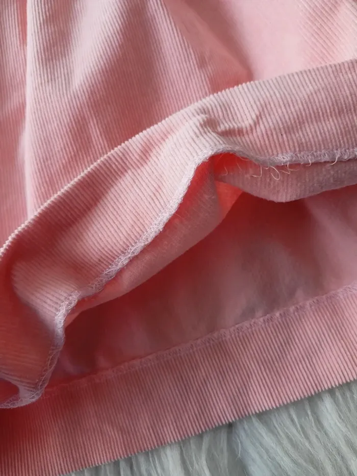 Robe patineuse en velours côtelé rose Cyrillus 18 mois - photo numéro 3