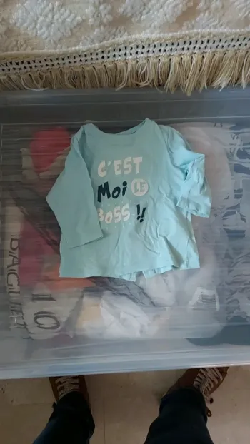 Tee-shirt garçon manches longues