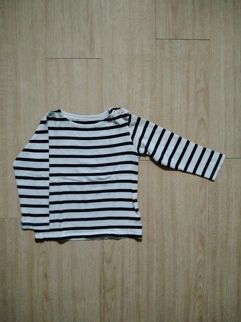 T-shirt manches longues rayé 2 ans