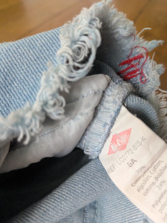 Short en jeans fille 6 ans lee Cooper été - photo numéro 2