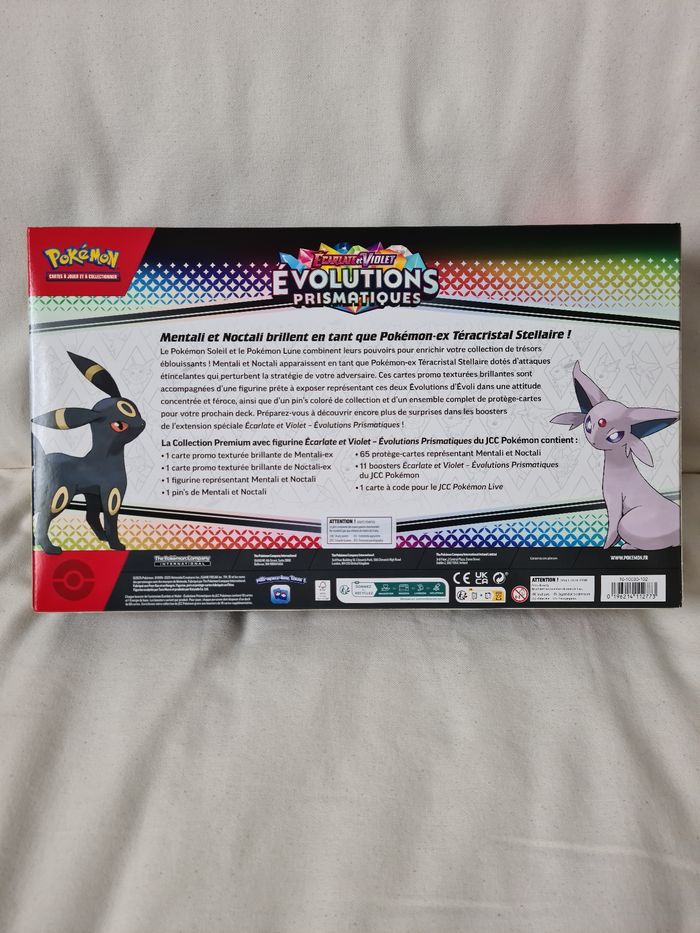 Coffret figurine Pokémon Évolution prismatique Ev8.5 - scellé - photo numéro 2