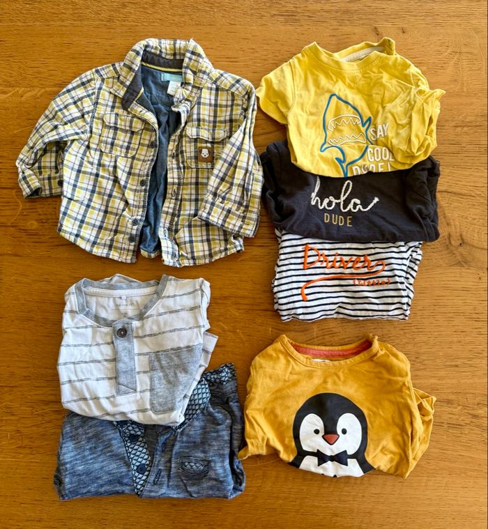 Lot haut garçon 9 mois