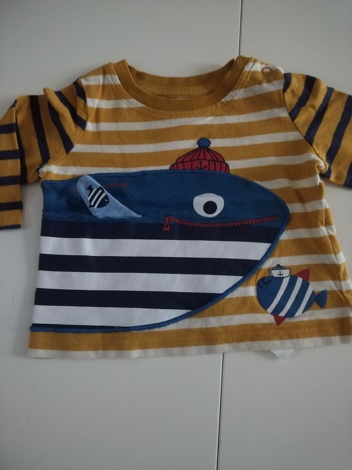 Tee shirt DPAM bébé garçon 3 mois - photo numéro 2