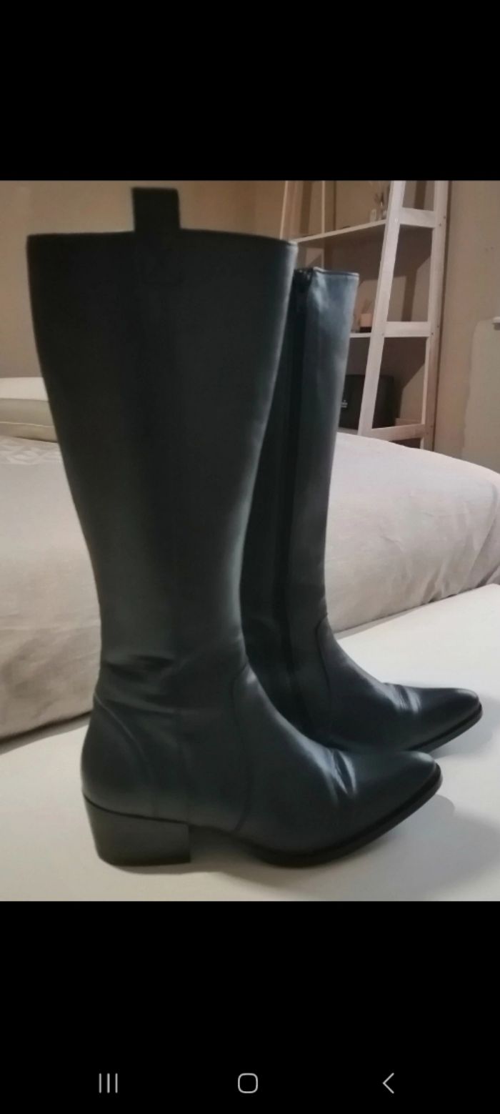 Bottes bleues marine - photo numéro 2