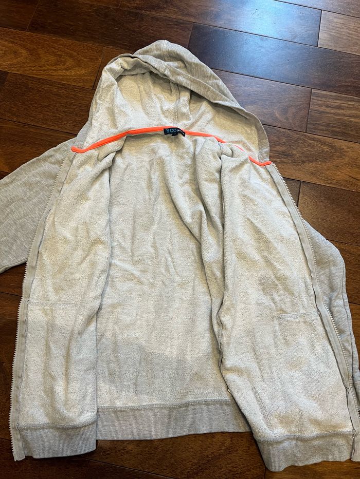 sweat a capuche zippé gris 14 ans - photo numéro 4