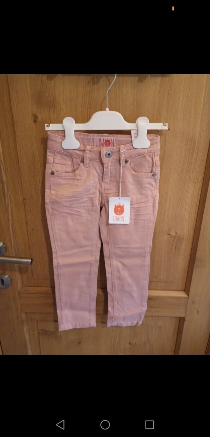 Jeans slim Limon en rose 4 ans - photo numéro 2
