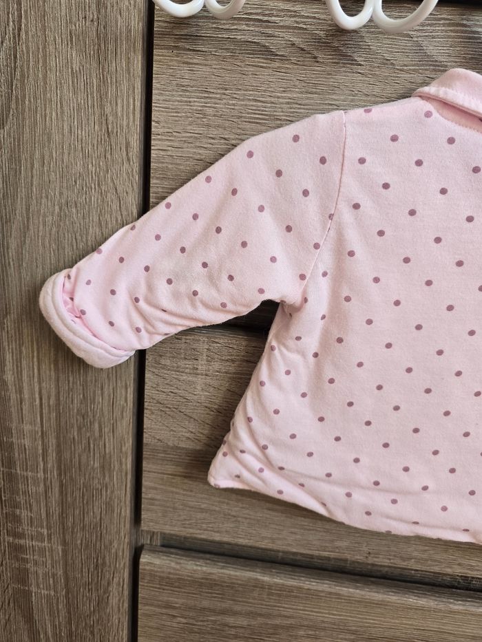 Vêtement Bébé Fille - Gilet rose - 3 mois - photo numéro 7
