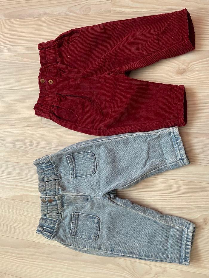 2 pantalons 6 mois