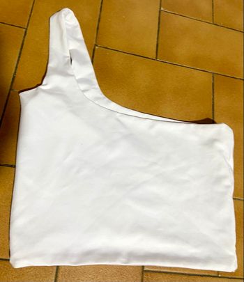 Crop top blanc doublé  s neuf 