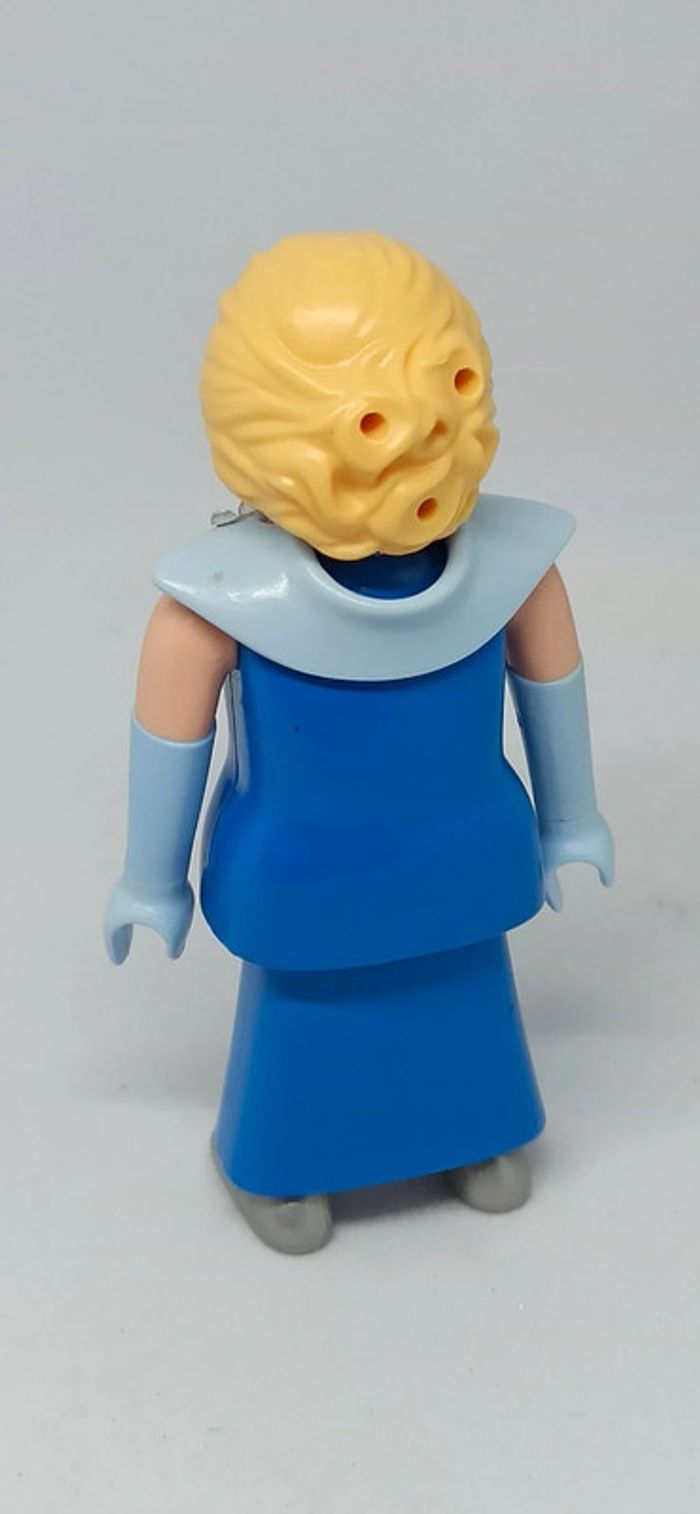 Femme princesse robe bleu et cheveux blonds avec strass playmobil - photo numéro 3