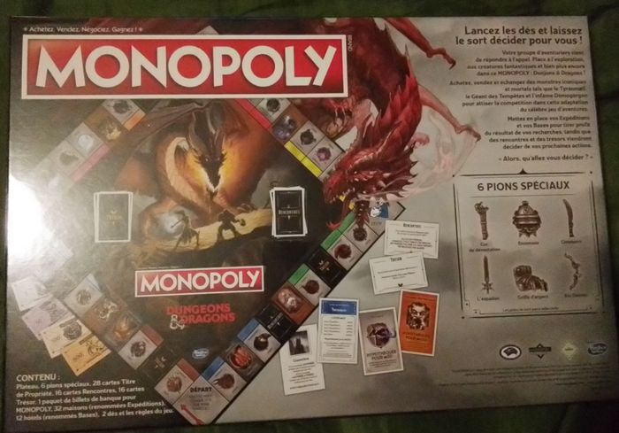 Jeux de société monopoly version donjon et dragons - photo numéro 2