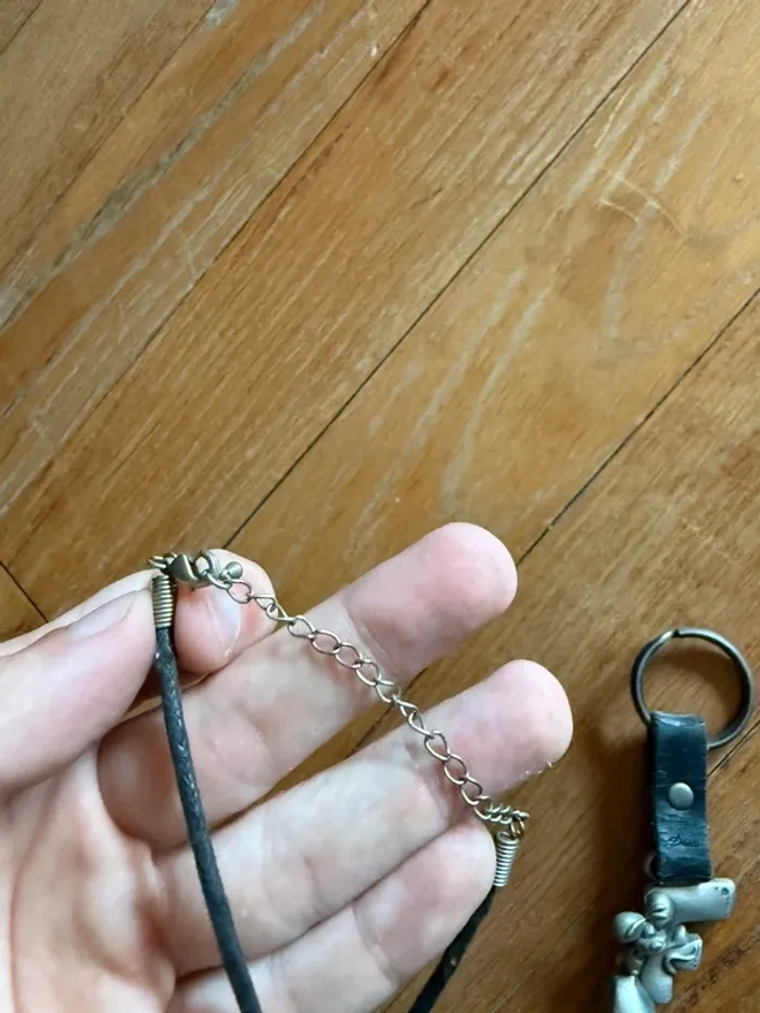Set porte clé Diddl et collier Diddl lettre F - photo numéro 6