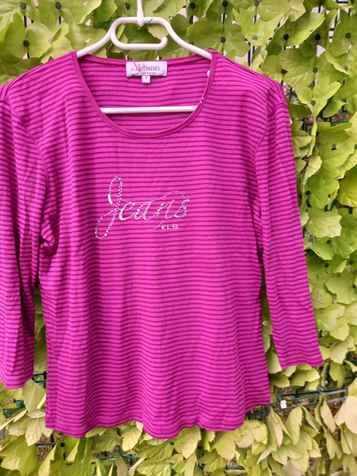Haut de femmes rose avec brillants Taille : 4