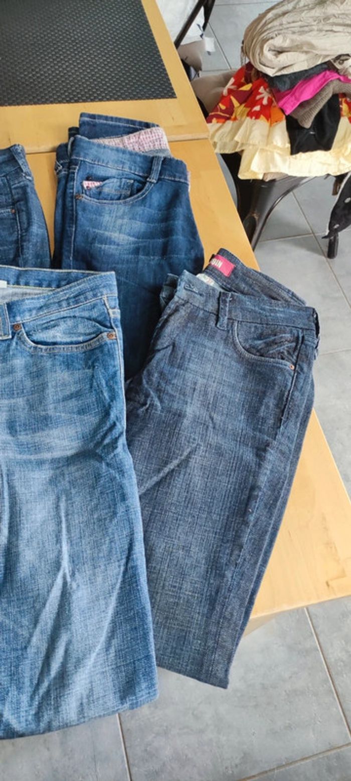 Lot 6 jeans femme taille 36/S - photo numéro 4