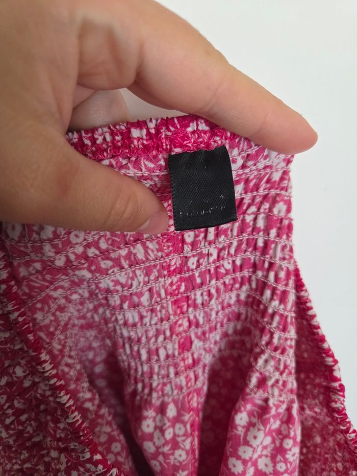 Short fleuri rouge et blanc - taille 38 40 - Shein - photo numéro 4