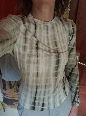 Pull femme vert clair Shein aspet marbre