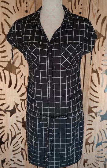 Robe à carreaux col chemise T XS Bonobo