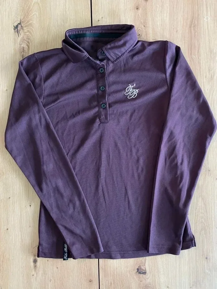 Polo  manches longues violet Felix  Bühler  –  Taille XS –  Très  bon état
