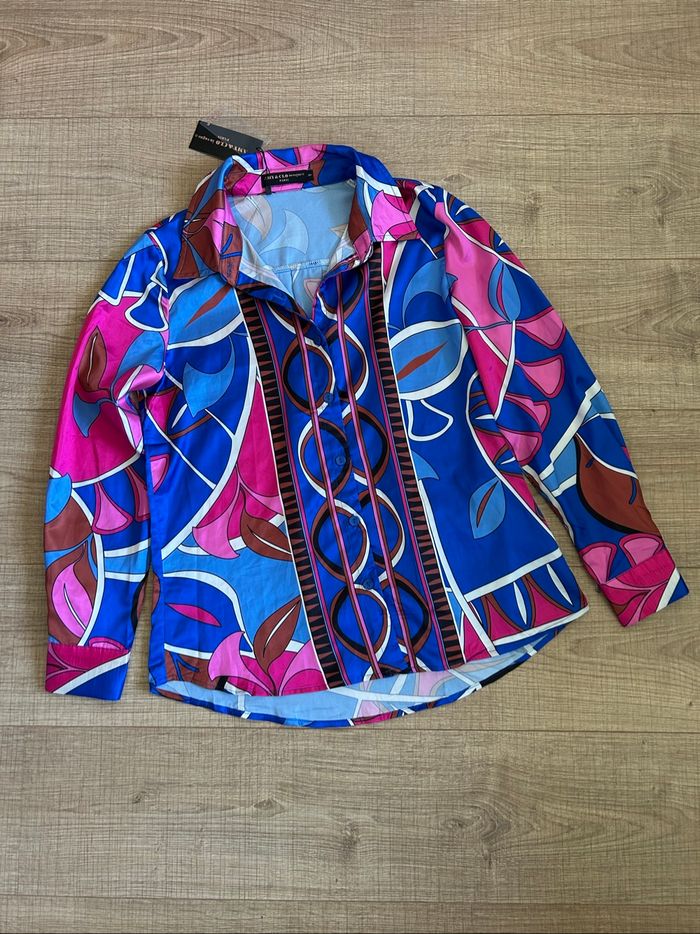 Chemise imprimée neuve à manches longues In Vogue taille S - photo numéro 7