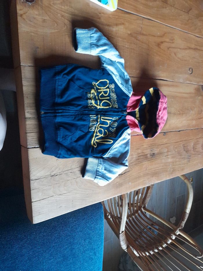 Gilet zippé réversible catimini 18 mois - photo numéro 4