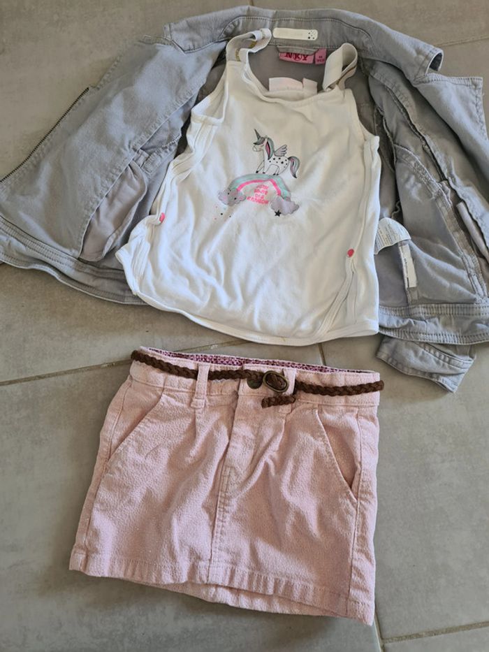 Ensemble jupe t-shirt veste - photo numéro 7