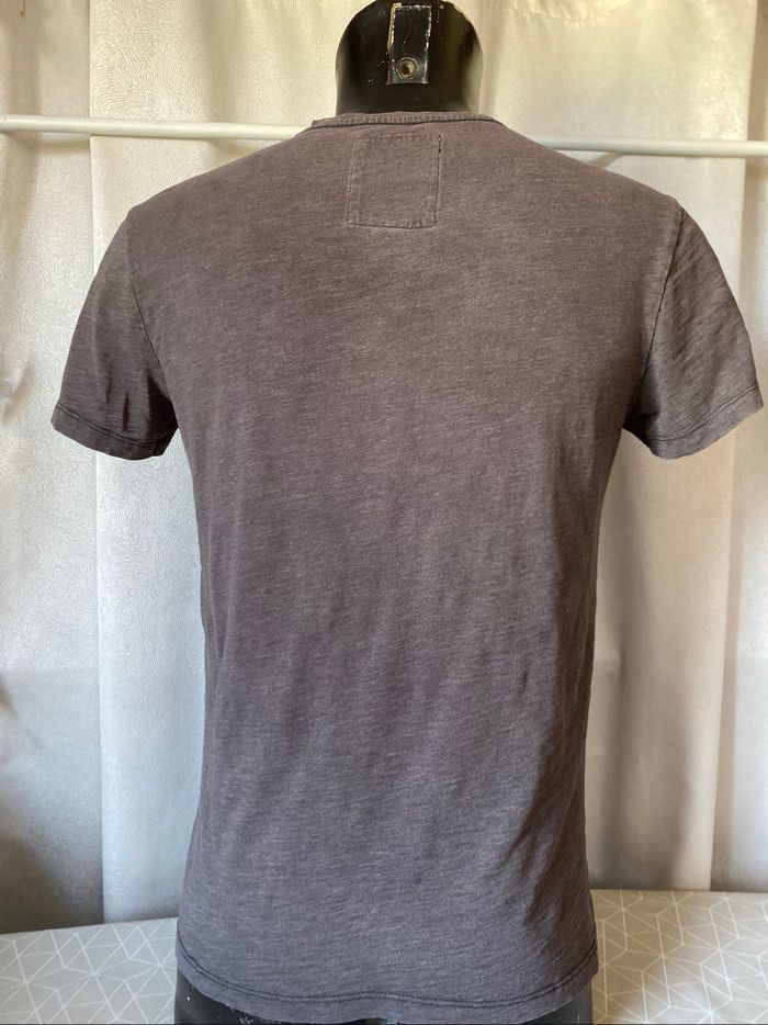 T-shirt G-Star originals marron chiné grège taille S - photo numéro 3