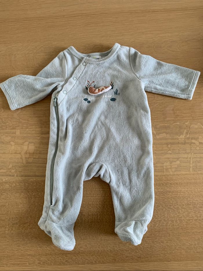 Pyjama velours 1 mois