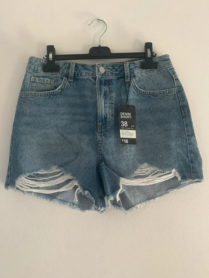 Short en jeans femme