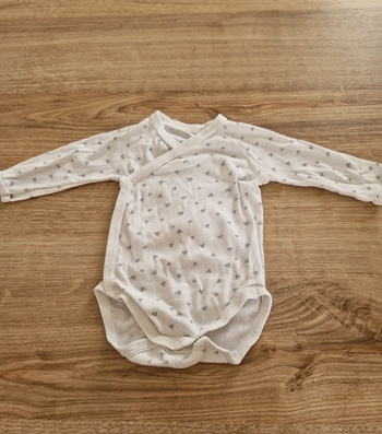 Body Manches Longues Croisé - Petit Bateau - 3 mois