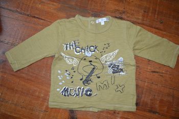 Tee shirt manches longues Kitchoun 9 mois