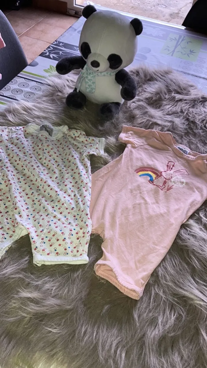 Lot de 2 combi short 3/6 mois