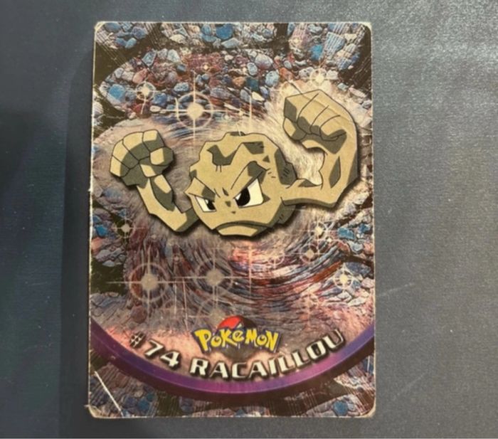 Carte Pokémon topps Racaillou 74 reverse