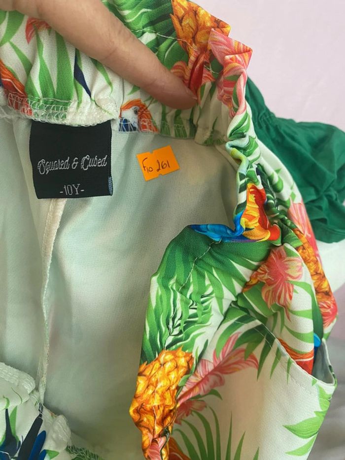 Ensemble Fille 10 ans short crop top réf F10 261 - photo numéro 7