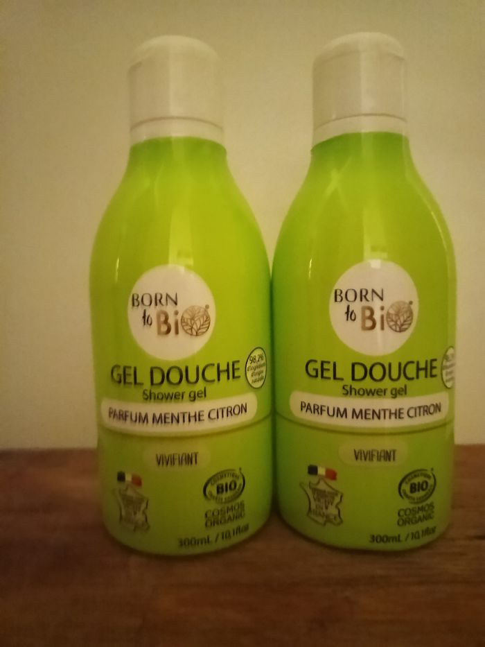 Lot de 2 gels douche menthe citron