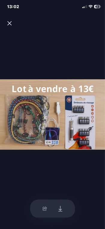 Lot d outils et accessoires 