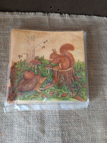 11 serviettes en papier écureuil
