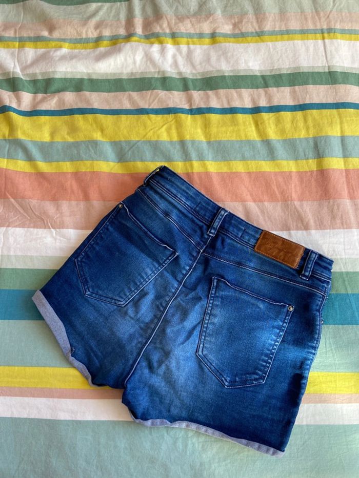 Short taille haute en jean femme - photo numéro 2