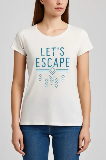 💜 T-shirt Décathlon blanc - taille M