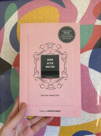 Burn after writing, livre à compléter 