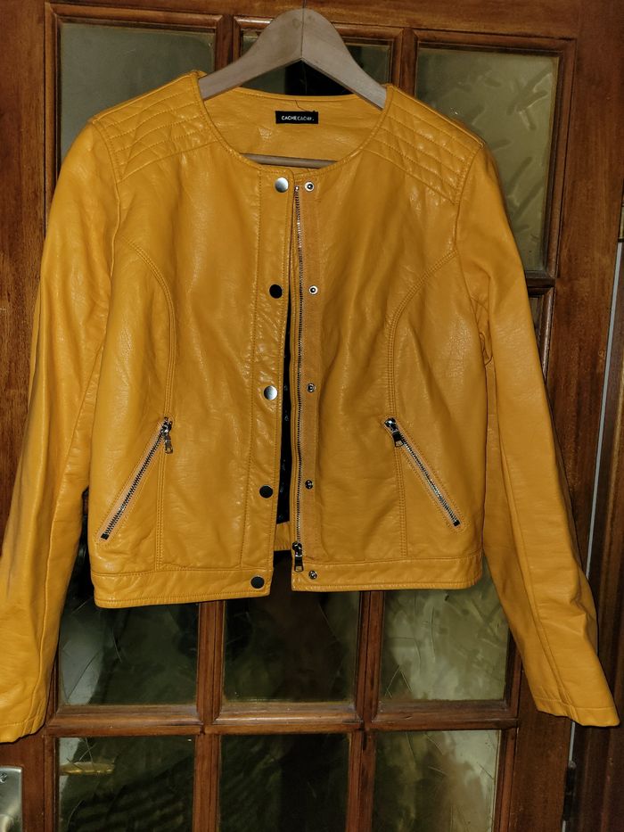 Veste en simili cuir cache cache taille 40