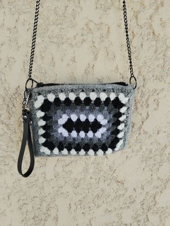 Pochette Sac à main noir et blanc