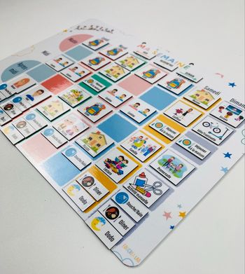 Petit semainier magnétique évolutif 100 magnets