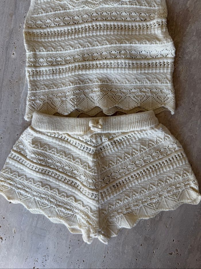 Ensemble crochet beige - photo numéro 2
