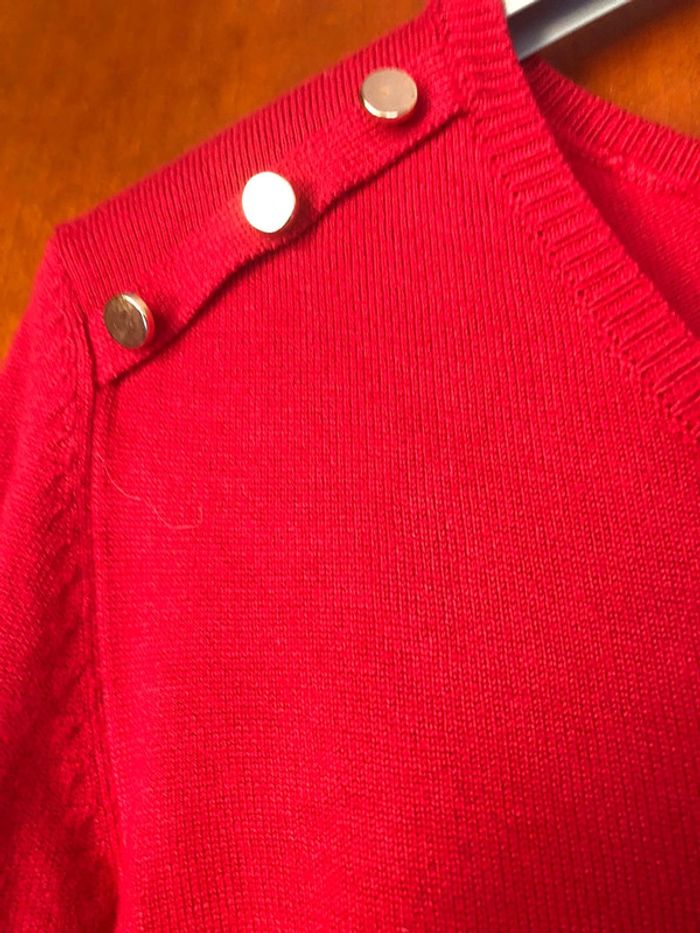 Pull bordeau taille unique Camaïeu - photo numéro 3