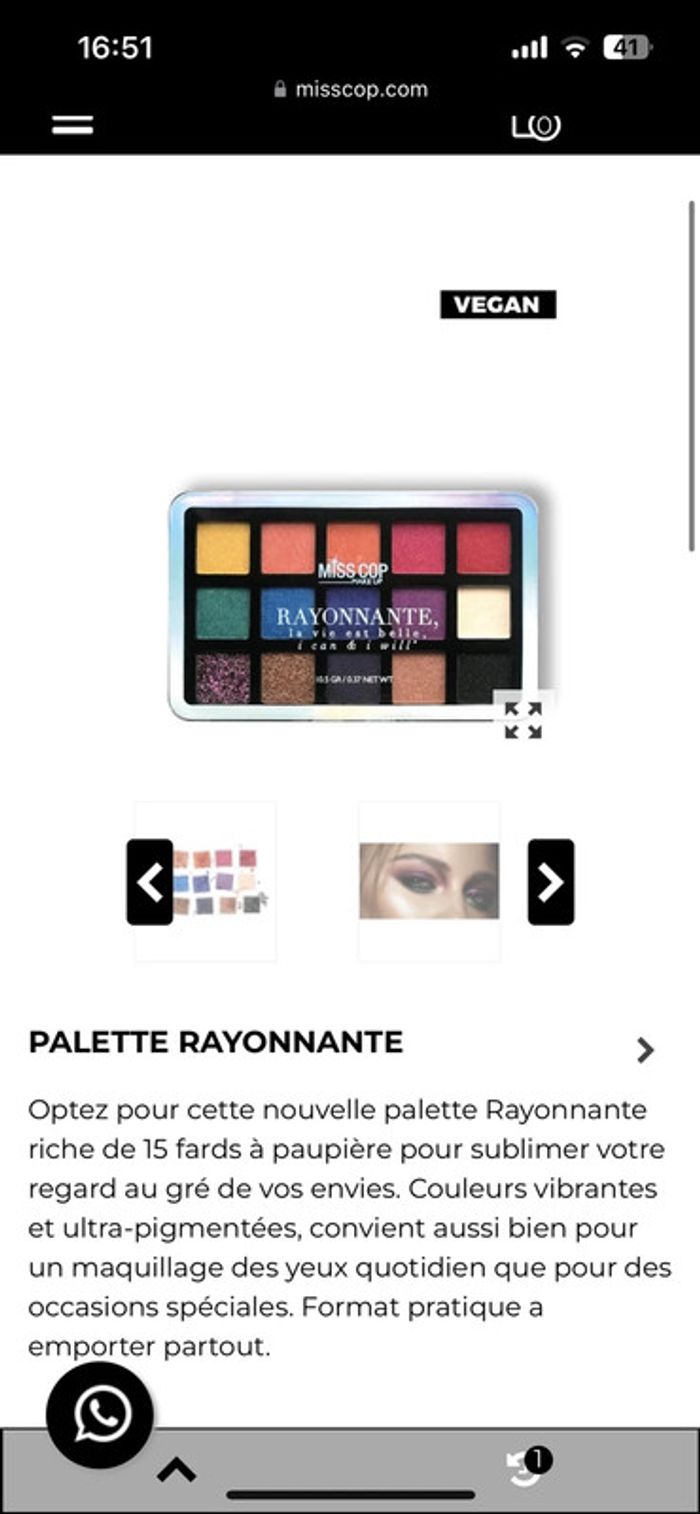 Palette de maquillage neuve encore sous blister - photo numéro 4