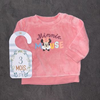Haut pyjama Disney Baby rose Minnie / 3 mois / Très bon état