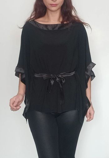 Haut soirée manches papillon/ chauve souris TU