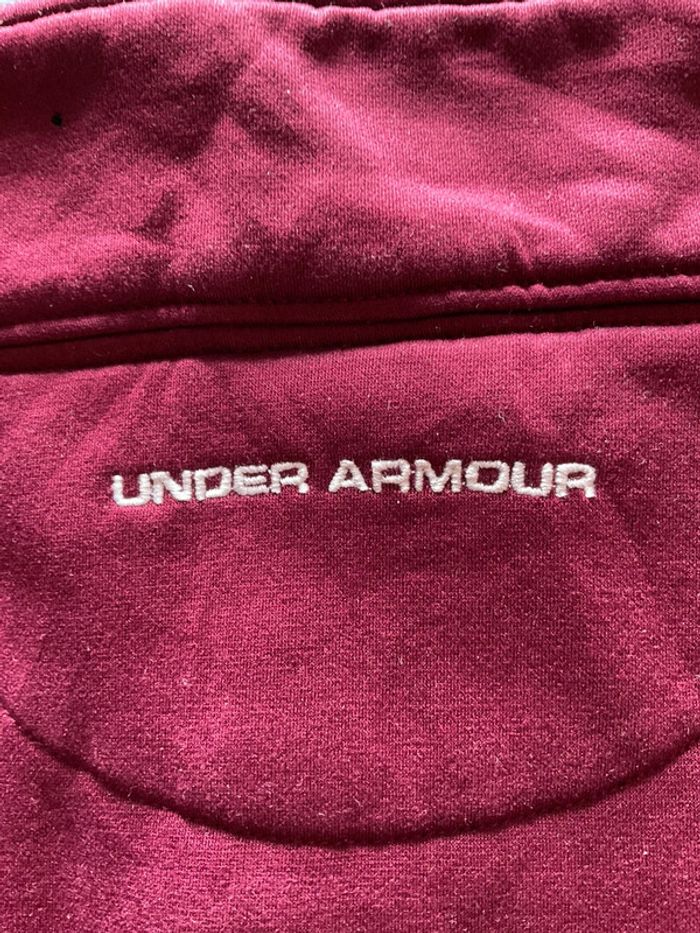 Sweat polaire 1/4 zip bordeaux pour homme Under Armour Minnesota Gophers taille L 322 - photo numéro 6