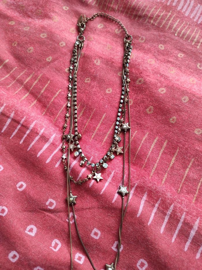 collier multi rang peu porté - photo numéro 3