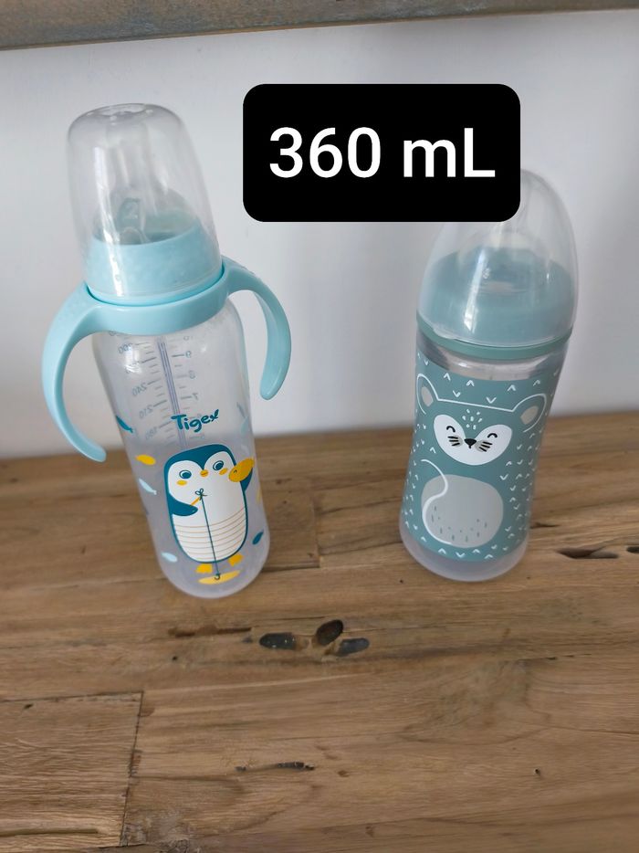 Lot biberons grande contenance tigex air control